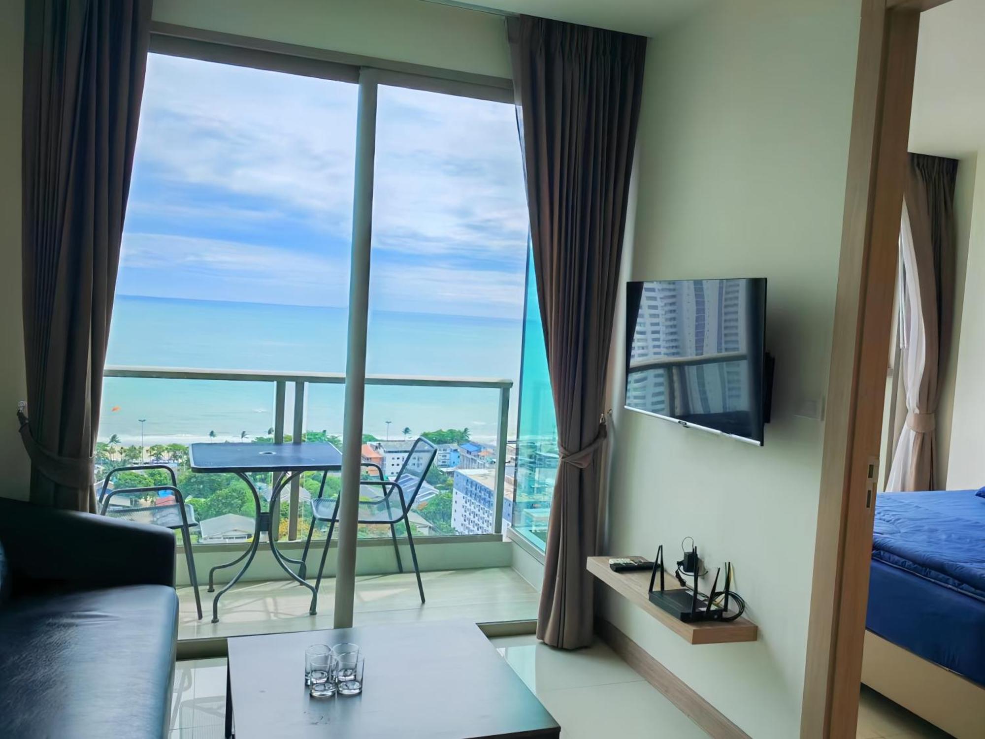 芭提雅高层海景奢华公寓the Riviera Jomtien生香家直达海滩2704 Eksteriør bilde